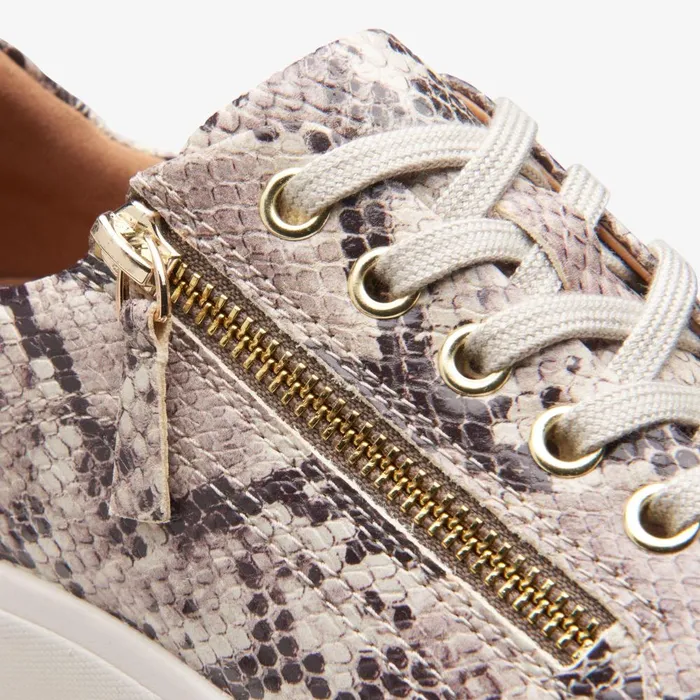 Nalle Lace Snake Print Women Clarks Sneakers