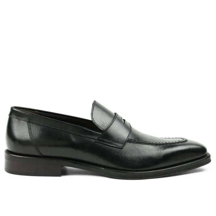 Nathan Penny Loafer 8211 Black Men Bruno Magli Loafers and Slipons