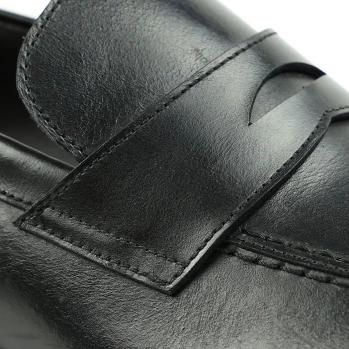 Nathan Penny Loafer 8211 Black Men Bruno Magli Loafers and Slipons