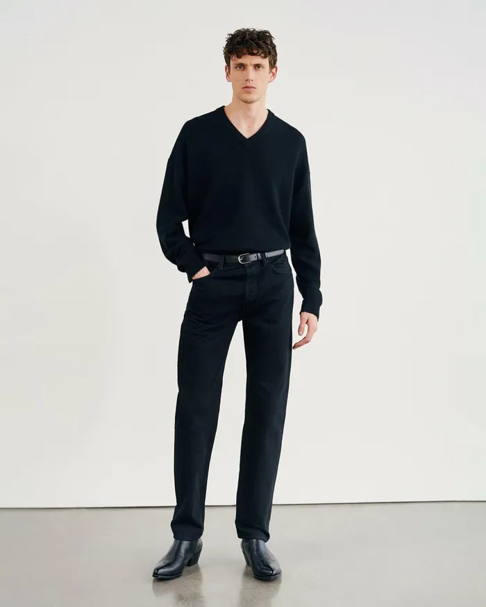 Nili Lotan HAGEN SWEATER Black Men Sweaters