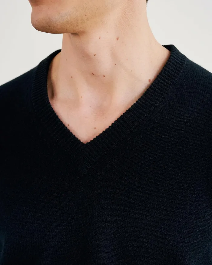 Nili Lotan HAGEN SWEATER Black Men Sweaters