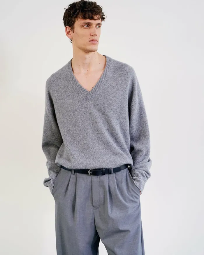 Nili Lotan HAGEN SWEATER Black Men Sweaters