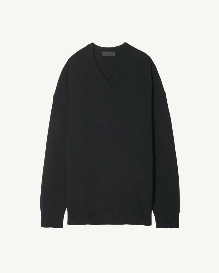 Nili Lotan HAGEN SWEATER Black Men Sweaters