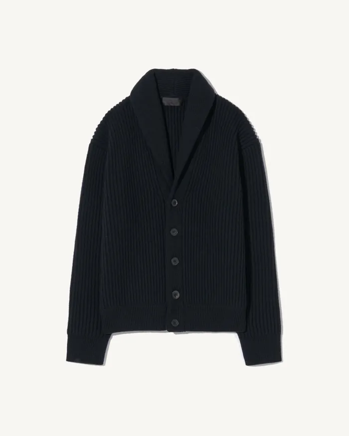Nili Lotan HAIDEN CARDIGAN Dark Navy Men Sweaters