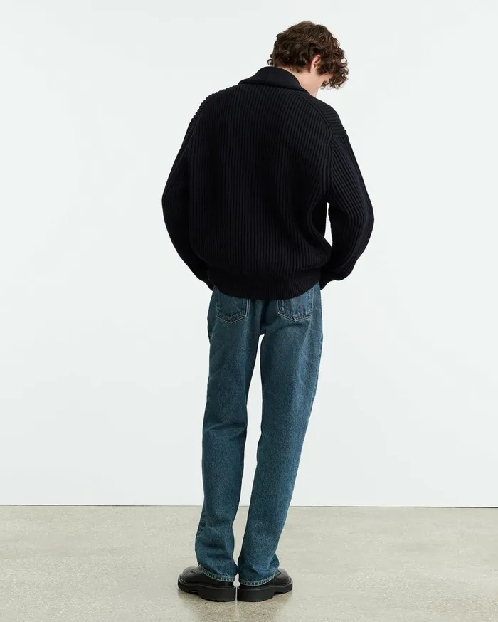 Nili Lotan HAIDEN CARDIGAN Dark Navy Men Sweaters