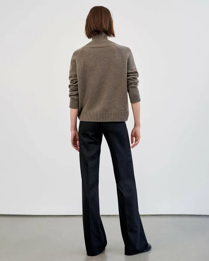 Nili Lotan LANIE SWEATER Light Army Green Women Knits and Sweaters
