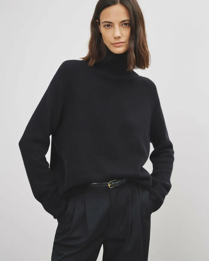 Nili Lotan LANIE SWEATER Light Army Green Women Knits and Sweaters
