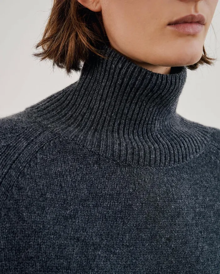 Nili Lotan LANIE SWEATER Light Army Green Women Knits and Sweaters