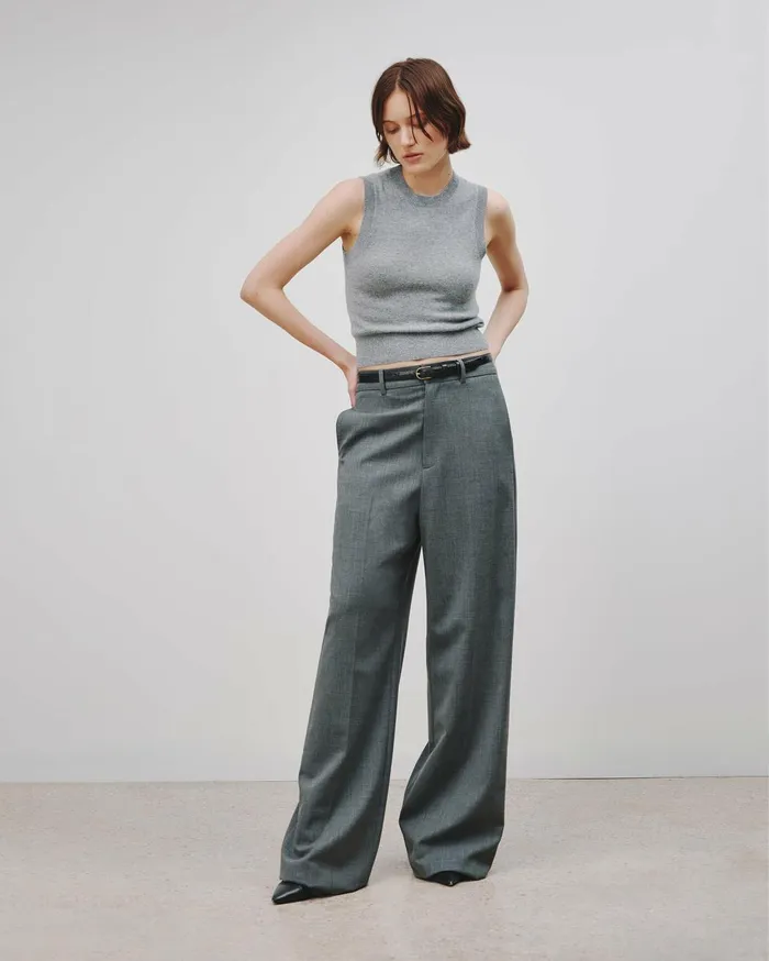 Nili Lotan MAY CASHMERE TANK Espresso Women Tops