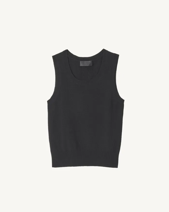 Nili Lotan MAY CASHMERE TANK Espresso Women Tops