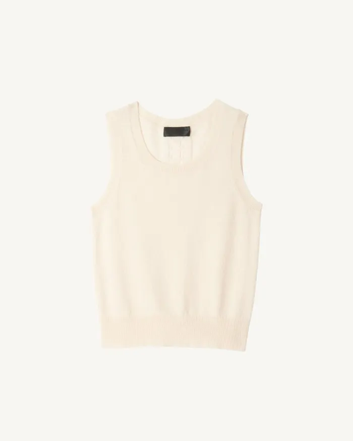 Nili Lotan MAY CASHMERE TANK Espresso Women Tops
