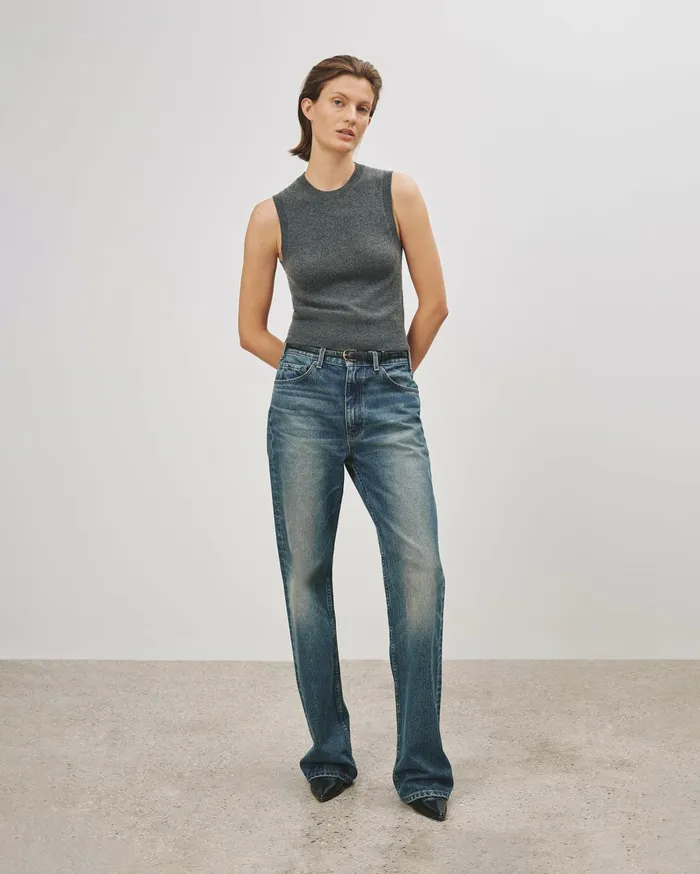 Nili Lotan MAY CASHMERE TANK Espresso Women Tops