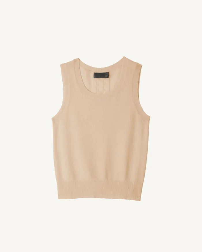 Nili Lotan MAY CASHMERE TANK Espresso Women Tops