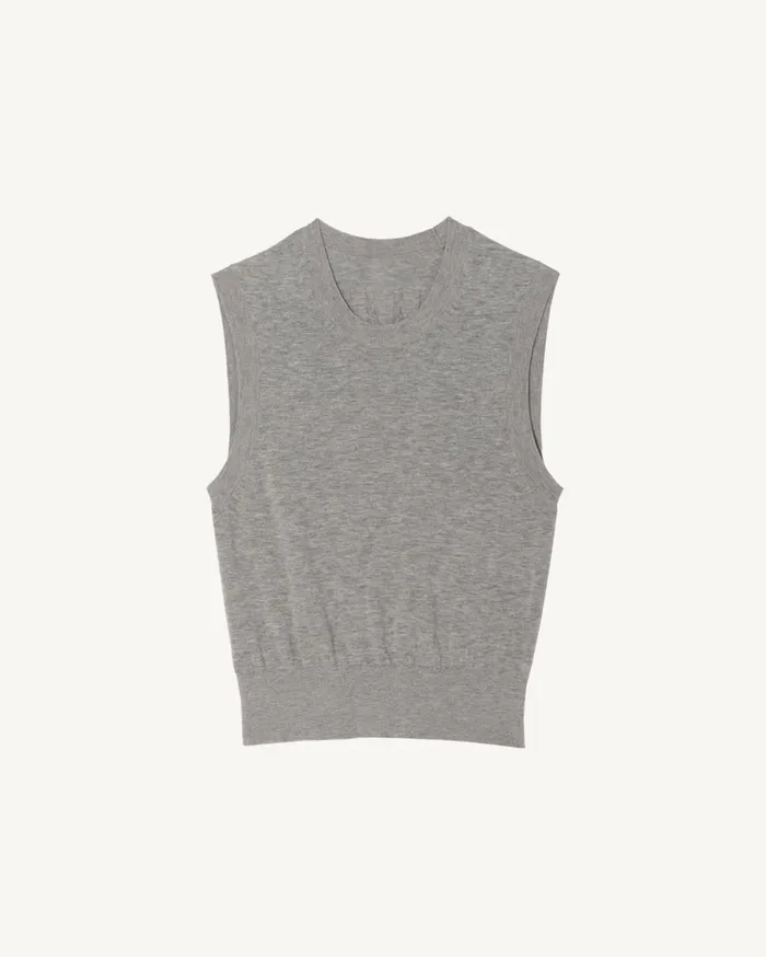 Nili Lotan MAY CASHMERE TANK Espresso Women Tops