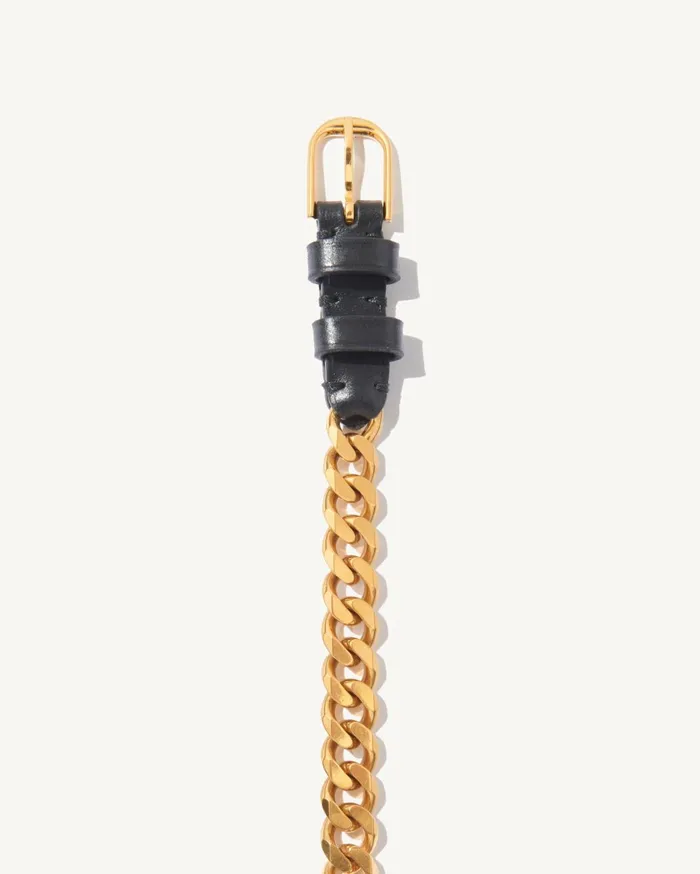 Nili Lotan NICOLETTE CHAIN BELT Black Women Belts and Accessories