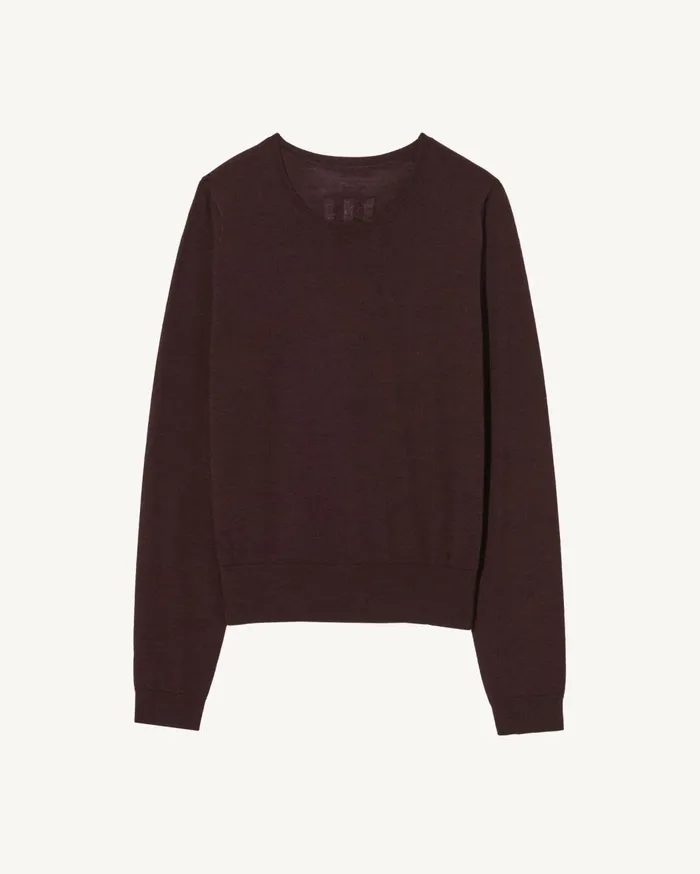 Nili Lotan ORIANA SWEATER Burgundy Women Knits and Sweaters
