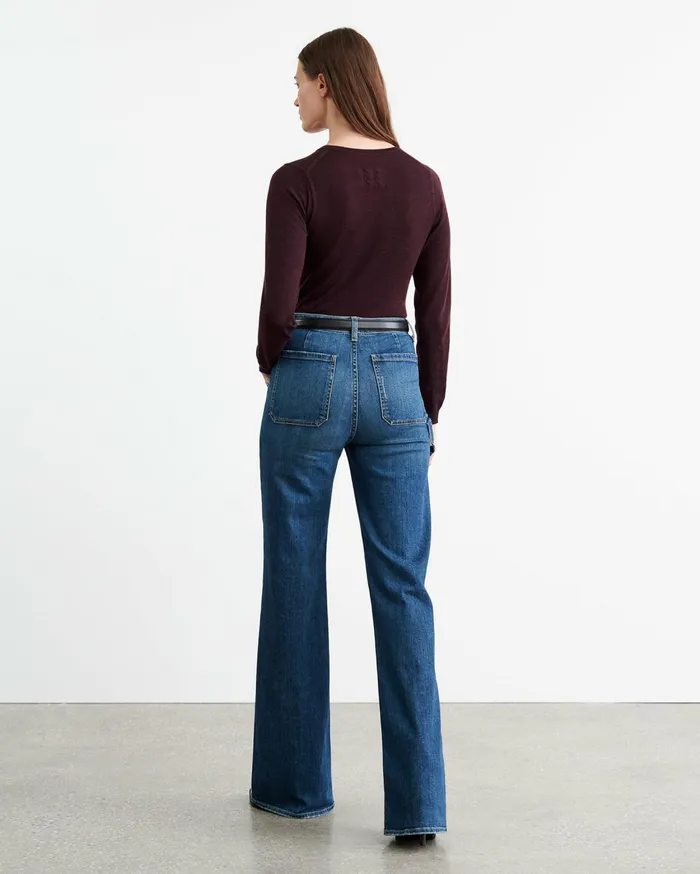 Nili Lotan ORIANA SWEATER Burgundy Women Knits and Sweaters