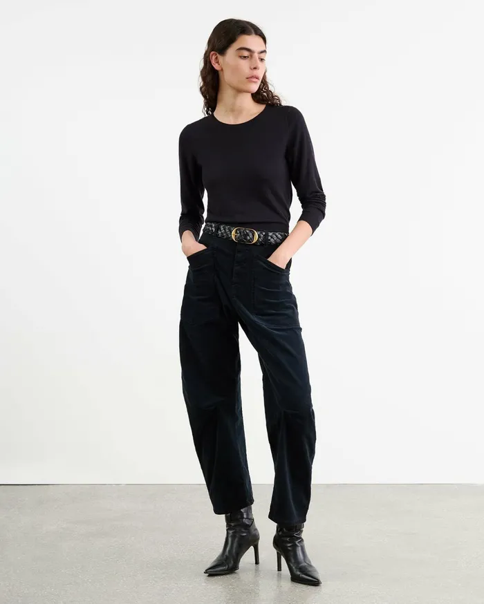 Nili Lotan ORIANA SWEATER Burgundy Women Knits and Sweaters