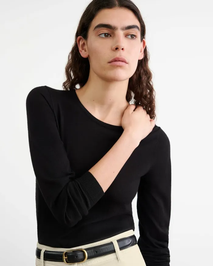 Nili Lotan ORIANA SWEATER Burgundy Women Knits and Sweaters