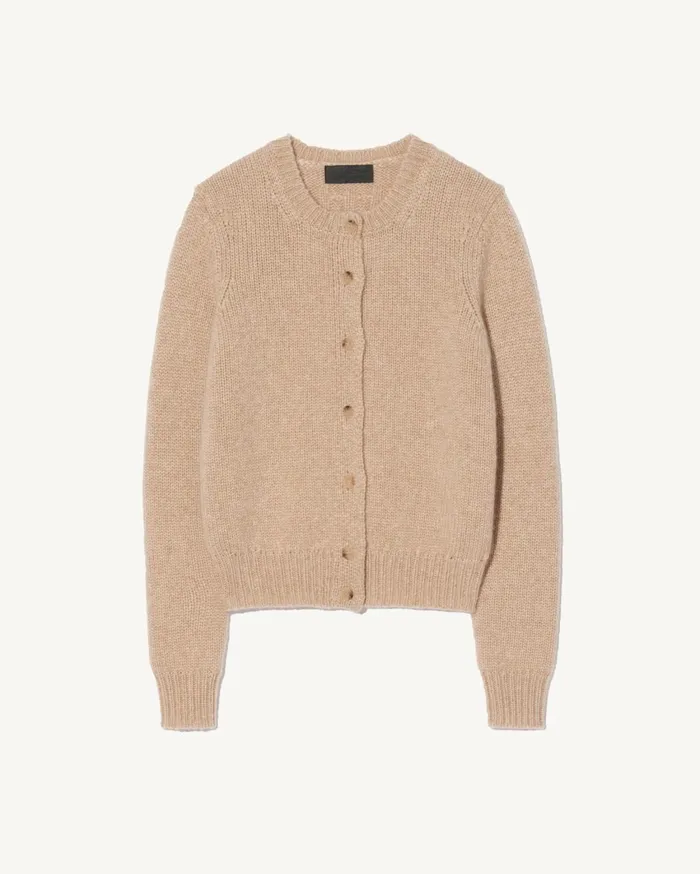 Nili Lotan SASKIA CASHMERE CARDIGAN Redwood Melange Women Knits and Sweaters