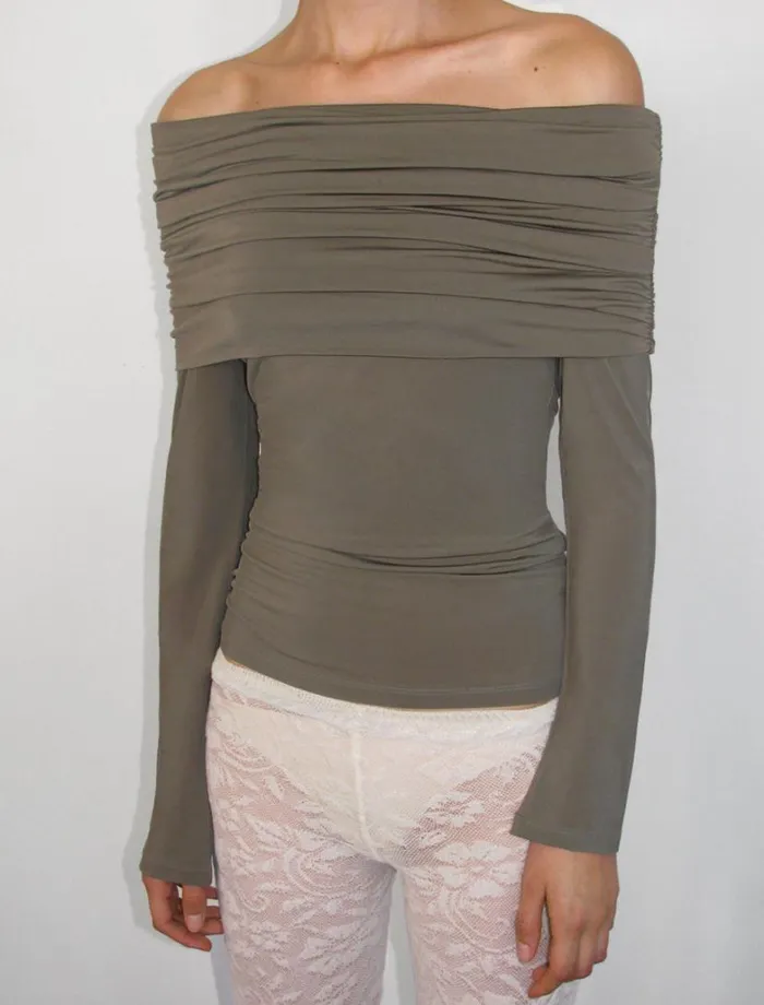 No 1382 Picara Khaki Women Paloma Wool Tops