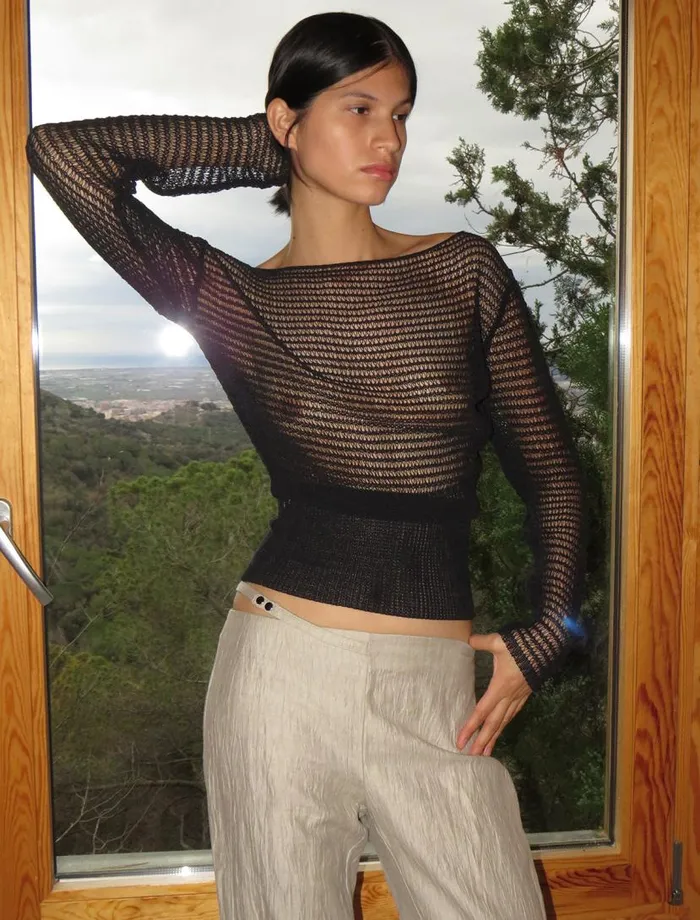No 1707 Mosto Black Women Paloma Wool Knits