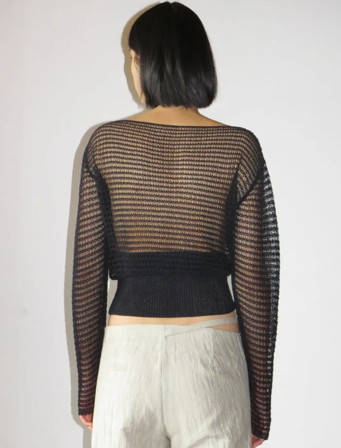 No 1707 Mosto Black Women Paloma Wool Knits