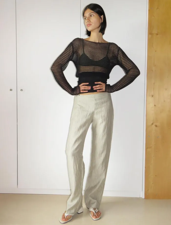 No 1707 Mosto Black Women Paloma Wool Knits