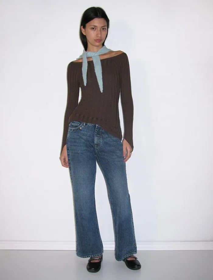 No 1725 Canal Brown Women Paloma Wool Knits