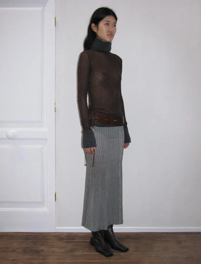 No 1835 Titi Dark Brown Women Paloma Wool Tops