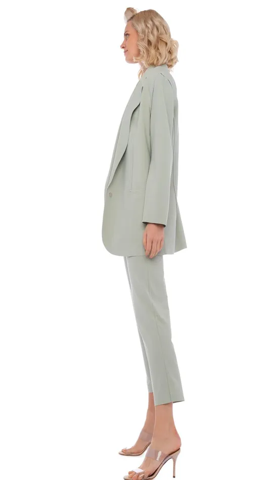Norma Kamali Bottoms PENCIL PANT Dried Sage 8211 Clothing