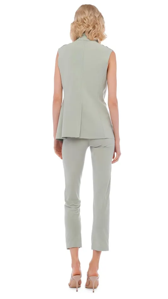Norma Kamali Bottoms PENCIL PANT Dried Sage 8211 Clothing