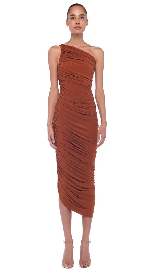 Norma Kamali Dresses DIANA GOWN Bronze 8211 Clothing