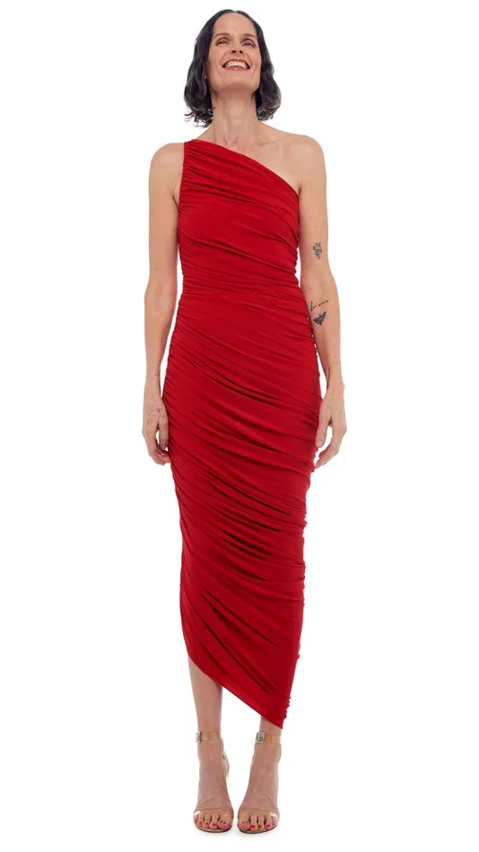 Norma Kamali Dresses DIANA GOWN Tiger Red 8211 Clothing