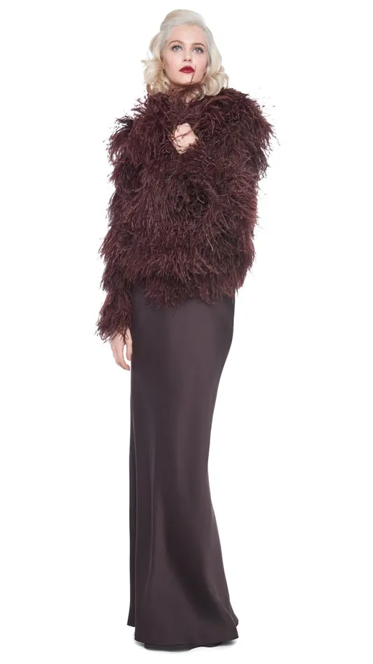 Norma Kamali Dresses HALTER DRAPE BIAS GOWN Chocolate 8211 Clothing