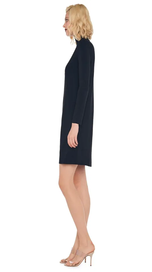 Norma Kamali Dresses TURTLENECK DRESS TO KNEE Black 8211 Clothing