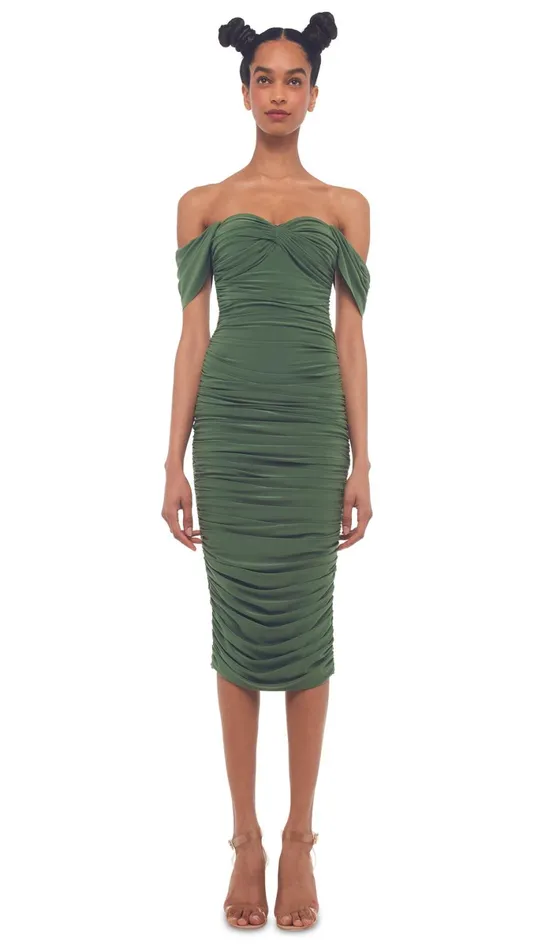Norma Kamali Dresses WALTER DRESS W WING SLEEVE Celadon 8211 Clothing
