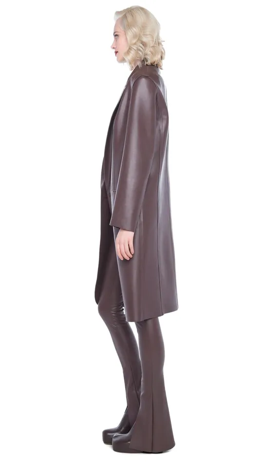 Norma Kamali Jackets OVERSIZED SINGLE BREASTED JACKET BELOW THE KNEE Chocolate 8211 Clothing Norma Kamali Jackets OVERSIZED SINGLE BREASTED JACKET BELOW THE KNEE Chocolate 8211 Clothing