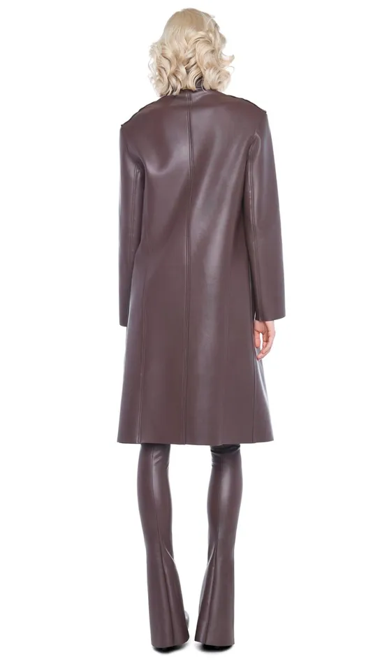 Norma Kamali Jackets OVERSIZED SINGLE BREASTED JACKET BELOW THE KNEE Chocolate 8211 Clothing Norma Kamali Jackets OVERSIZED SINGLE BREASTED JACKET BELOW THE KNEE Chocolate 8211 Clothing