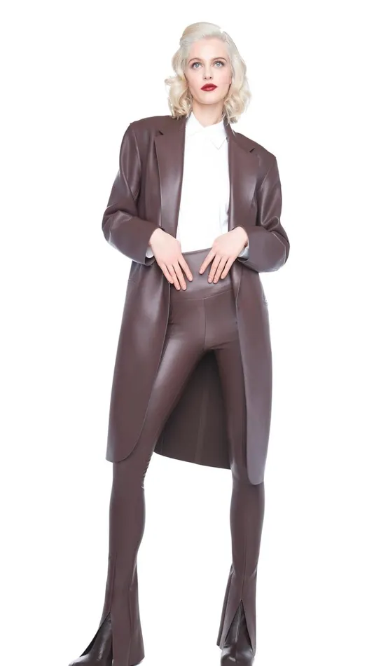 Norma Kamali Jackets OVERSIZED SINGLE BREASTED JACKET BELOW THE KNEE Chocolate 8211 Clothing Norma Kamali Jackets OVERSIZED SINGLE BREASTED JACKET BELOW THE KNEE Chocolate 8211 Clothing