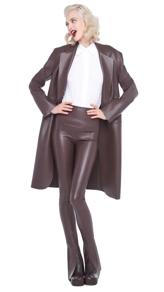 Norma Kamali Jackets OVERSIZED SINGLE BREASTED JACKET BELOW THE KNEE Chocolate 8211 Clothing Norma Kamali Jackets OVERSIZED SINGLE BREASTED JACKET BELOW THE KNEE Chocolate 8211 Clothing