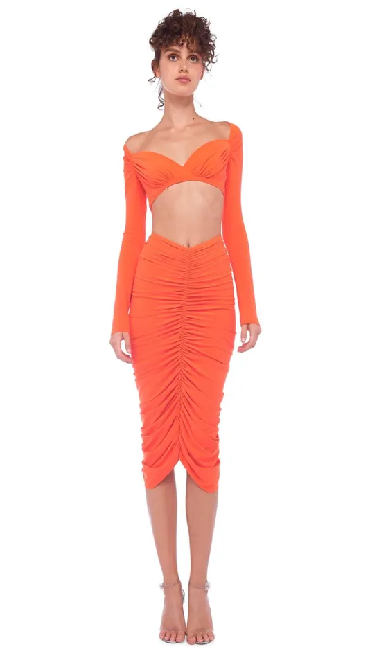Norma Kamali Tops CROPPED SWEETHEART TOP Sos 8211 Clothing