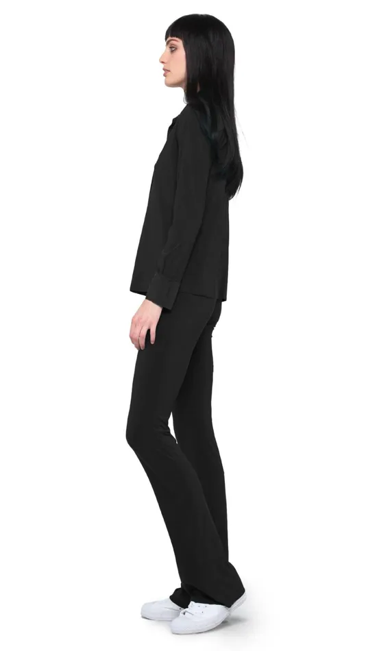 Norma Kamali Tops NK SHIRT Black 8211 Clothing
