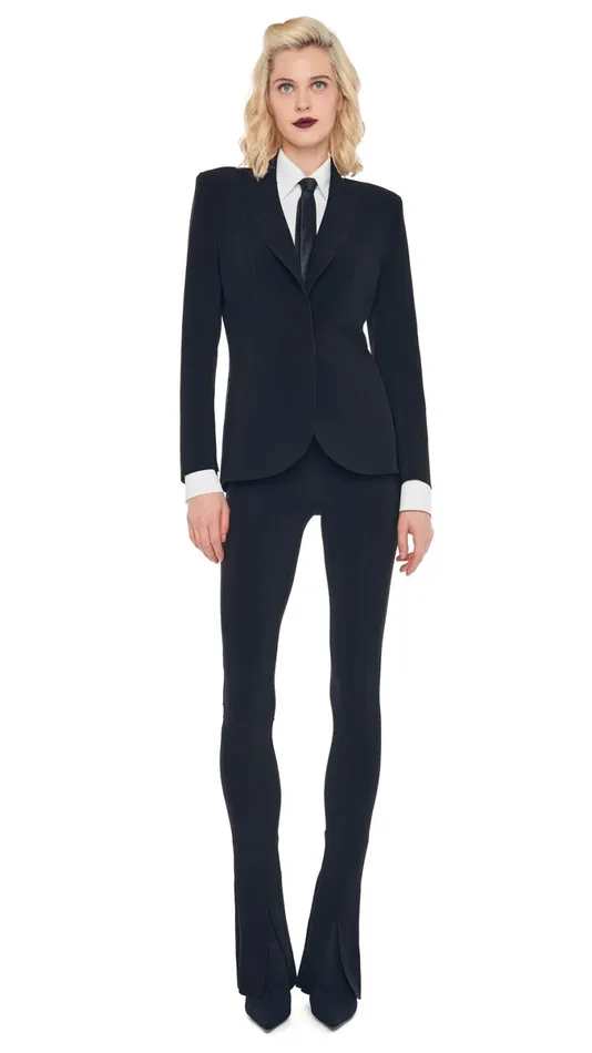 Norma Kamali Wardrobe SPAT LEGGING With CLASSIC SINGLE BREASTED JACKET 8211 Clothing