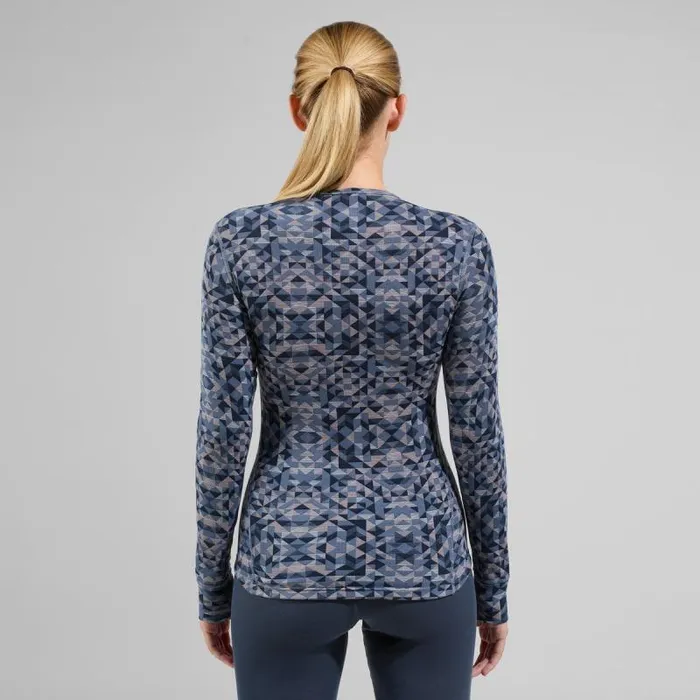 Odlo Base Layers The Active Warm Graphic Base Layer Top Folkstone Gray 8211 Women
