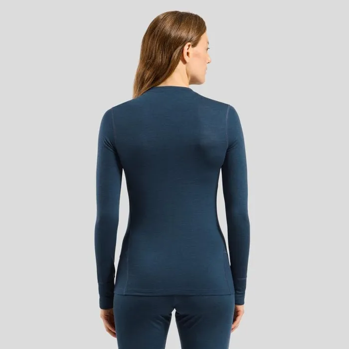 Odlo Base Layers The Natural Merino Warm Base Layer Set Blue Wing Teal 8211 Blue Ashes 8211 Women