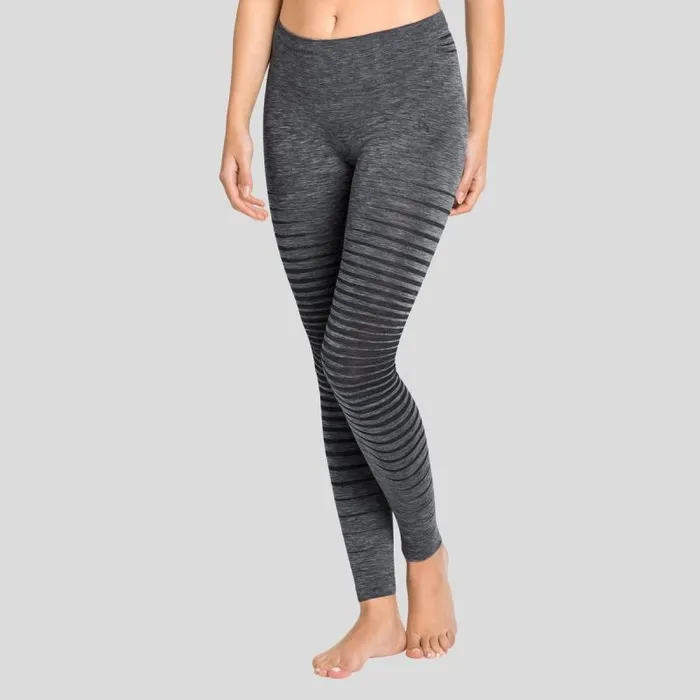 Odlo Base Layers The Performance Light Base Layer Pants Grey Melange 8211 Women