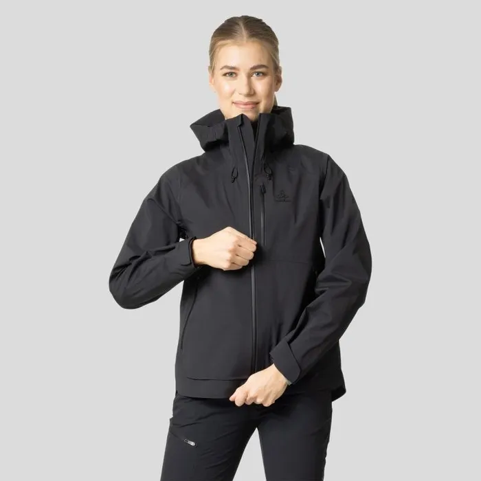Odlo Jackets and Vests The Ascent 3l Waterproof Hardshell Jacket Black 8211 Women Odlo Jackets and Vests The Ascent 3l Waterproof Hardshell Jacket Black 8211 Women