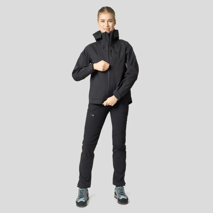 Odlo Jackets and Vests The Ascent 3l Waterproof Hardshell Jacket Black 8211 Women