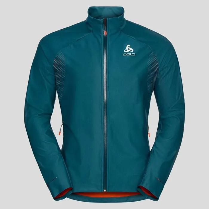 Odlo Jackets and Vests The Zeroweight Futureknit CrossCountry Jacket Submerged 8211 Orangecom 8211 Men